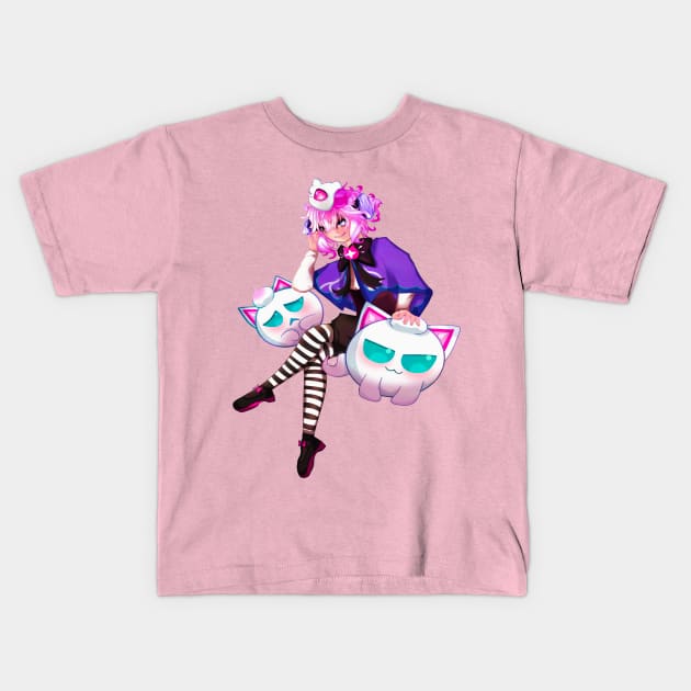 Strawberry crepe cookie- Cookie Run Kingdom Kids T-Shirt by patchirisuu's corner store